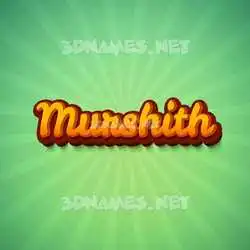 murshith in Green Rays style - 3D name wallpaper