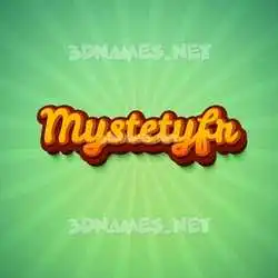 mystetyfr in Green Rays style - 3D name wallpaper