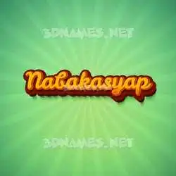 nabakasyap in Green Rays style - 3D name wallpaper