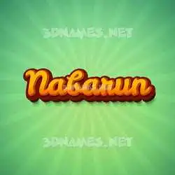 nabarun in Green Rays style - 3D name wallpaper