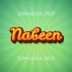 nabeen in Green Rays style - 3D name wallpaper
