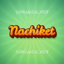 nachiket in Green Rays style - 3D name wallpaper