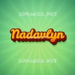 nadavlyn in Green Rays style - 3D name wallpaper