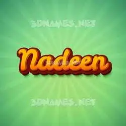 nadeen in Green Rays style - 3D name wallpaper