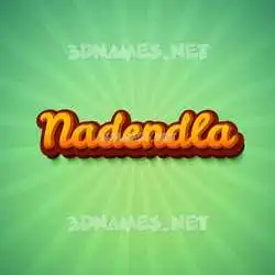 nadendla in Green Rays style - 3D name wallpaper