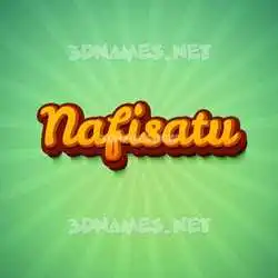 nafisatu in Green Rays style - 3D name wallpaper