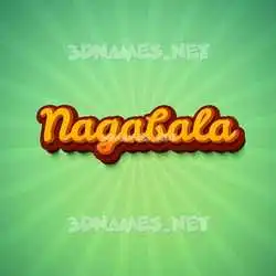 nagabala in Green Rays style - 3D name wallpaper