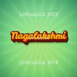 nagalakshmi in Green Rays style - 3D name wallpaper