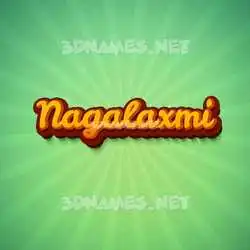 nagalaxmi in Green Rays style - 3D name wallpaper