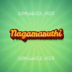 nagamaruthi in Green Rays style - 3D name wallpaper