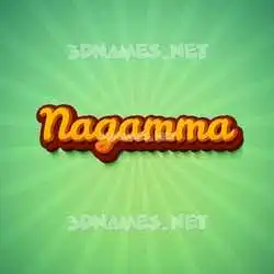 nagamma in Green Rays style - 3D name wallpaper