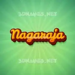 nagaraja in Green Rays style - 3D name wallpaper