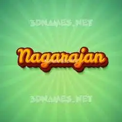 nagarajan in Green Rays style - 3D name wallpaper