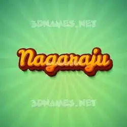 nagaraju in Green Rays style - 3D name wallpaper