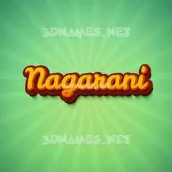 nagarani in Green Rays style - 3D name wallpaper