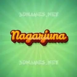nagarjuna in Green Rays style - 3D name wallpaper