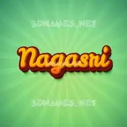 nagasri in Green Rays style - 3D name wallpaper