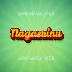 nagasrinu in Green Rays style - 3D name wallpaper