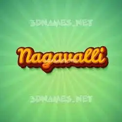 nagavalli in Green Rays style - 3D name wallpaper