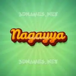 nagayya in Green Rays style - 3D name wallpaper