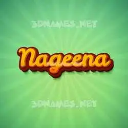 nageena in Green Rays style - 3D name wallpaper