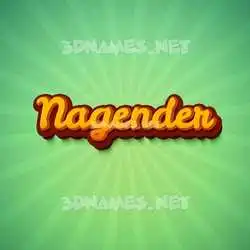 nagender in Green Rays style - 3D name wallpaper