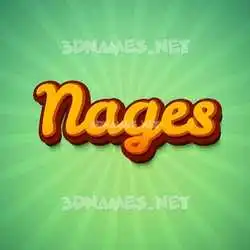 nages in Green Rays style - 3D name wallpaper