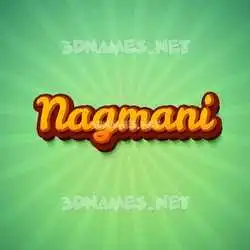 nagmani in Green Rays style - 3D name wallpaper