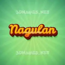nagulan in Green Rays style - 3D name wallpaper