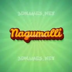 nagumalli in Green Rays style - 3D name wallpaper