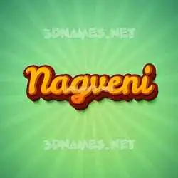 nagveni in Green Rays style - 3D name wallpaper
