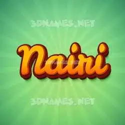 nairi in Green Rays style - 3D name wallpaper