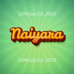 naiyara in Green Rays style - 3D name wallpaper