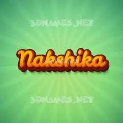nakshika in Green Rays style - 3D name wallpaper
