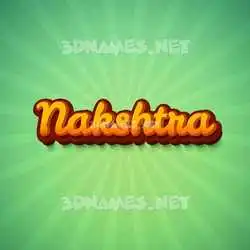 nakshtra in Green Rays style - 3D name wallpaper