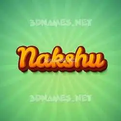 nakshu in Green Rays style - 3D name wallpaper