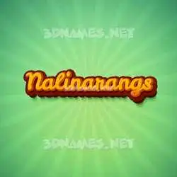 nalinarangs in Green Rays style - 3D name wallpaper