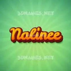 nalinee in Green Rays style - 3D name wallpaper