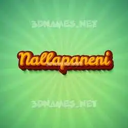 nallapaneni in Green Rays style - 3D name wallpaper