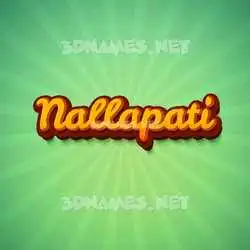 nallapati in Green Rays style - 3D name wallpaper