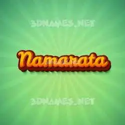 namarata in Green Rays style - 3D name wallpaper