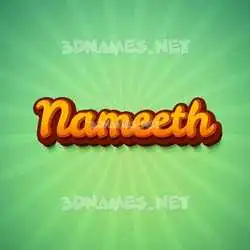 nameeth in Green Rays style - 3D name wallpaper