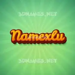 namexlu in Green Rays style - 3D name wallpaper
