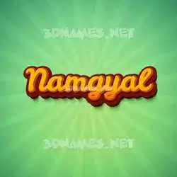namgyal in Green Rays style - 3D name wallpaper