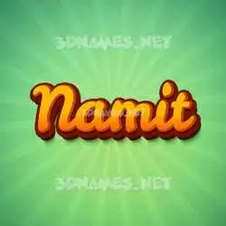 namit in Green Rays style - 3D name wallpaper