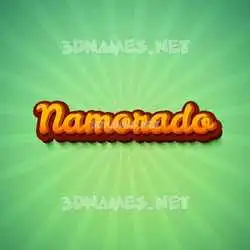 namorado in Green Rays style - 3D name wallpaper