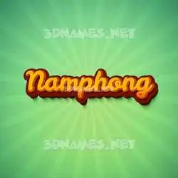 namphong in Green Rays style - 3D name wallpaper
