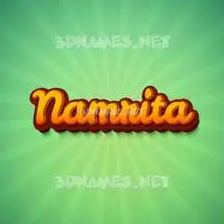 namrita in Green Rays style - 3D name wallpaper