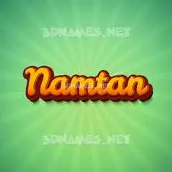 namtan in Green Rays style - 3D name wallpaper