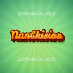 nanbkisior in Green Rays style - 3D name wallpaper